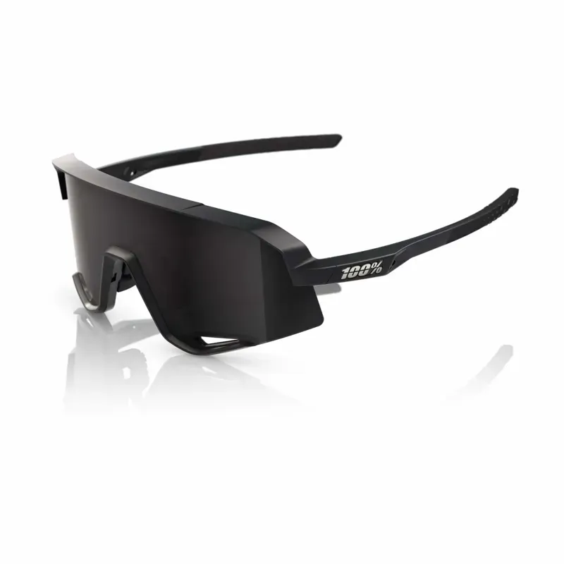 100% Slendale Smoke Lens Glasses - Black