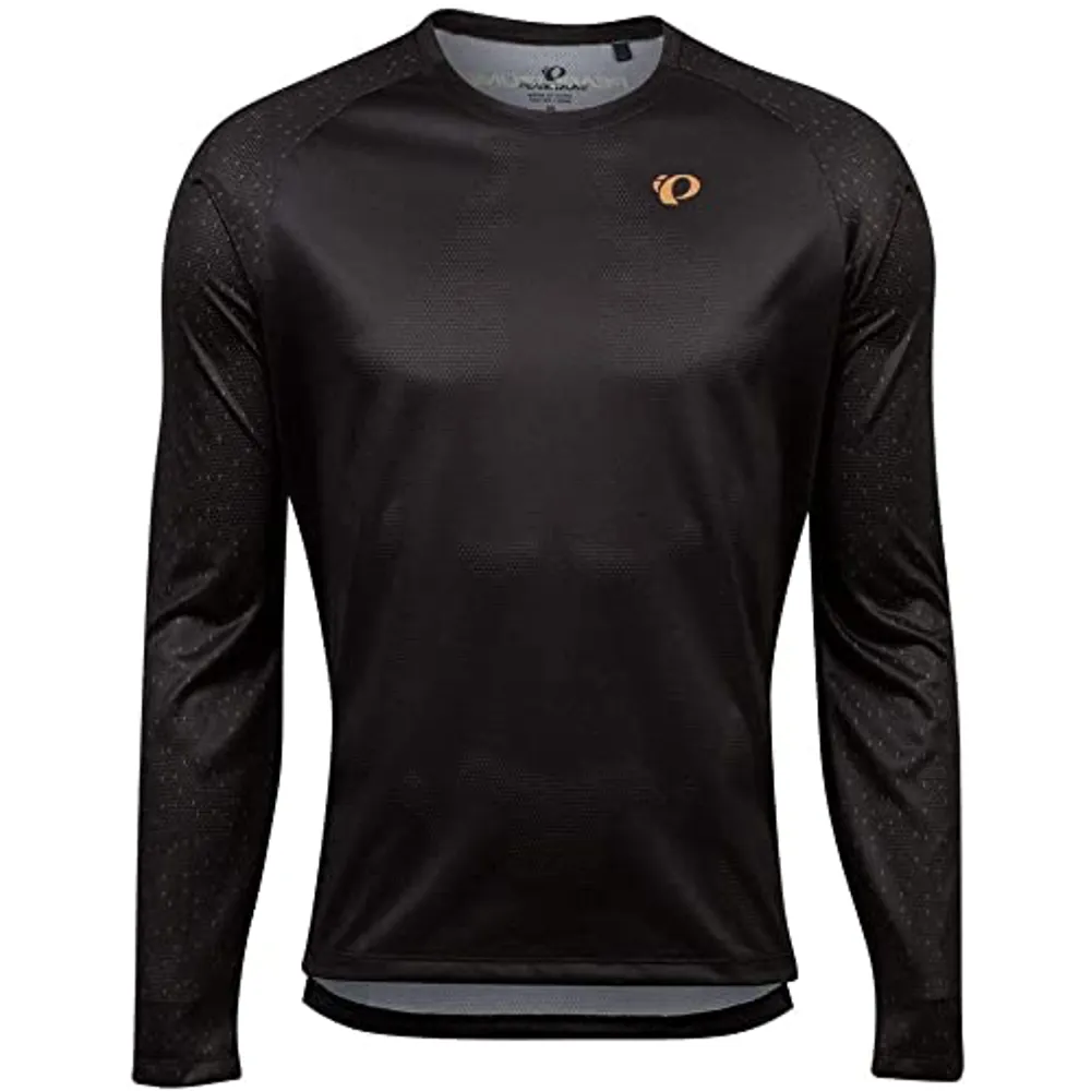 Pearl Izumi Mens Summit LS MTB Jersey - Black Berm Brown
