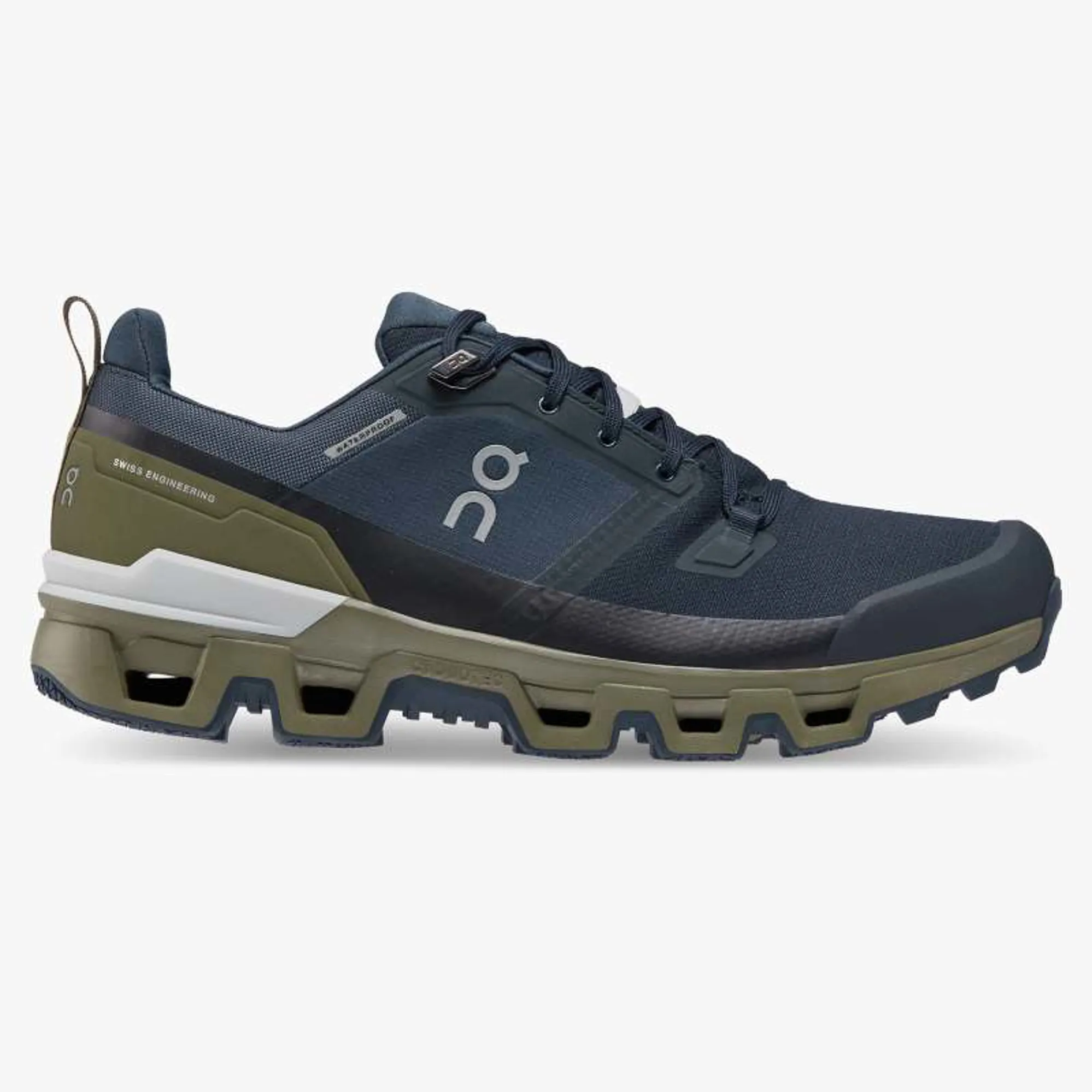 On Cloudwander Waterproof Hiking Shoe - Midnight Olive On Cloudwander Waterproof Hiking Shoe - Midnight Olive
