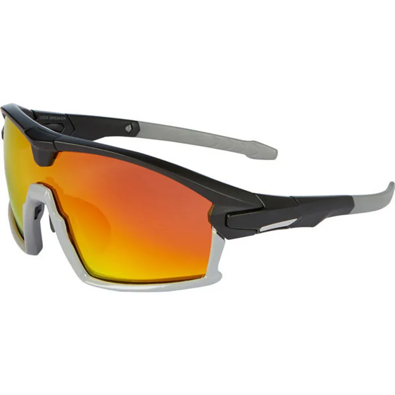 Madison Code Breaker Glasses Matt Black Cloud Grey Fire Mirror