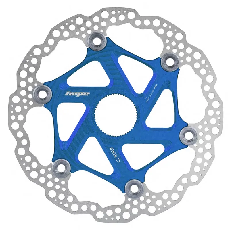 Hope MTB Centre-Lock Floating Disc Rotor - 180mm - Blue