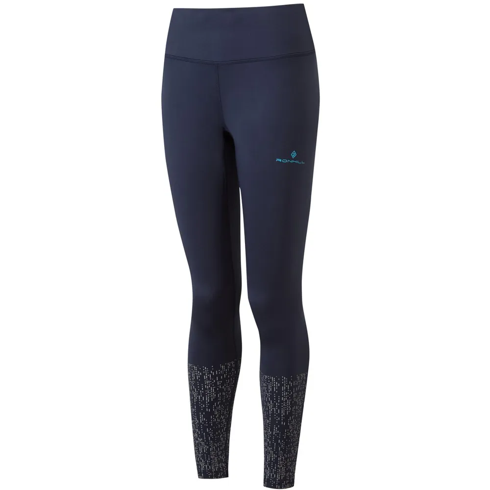 Ronhill Womens Life Night Runner Tight - Deep Navy Reflect