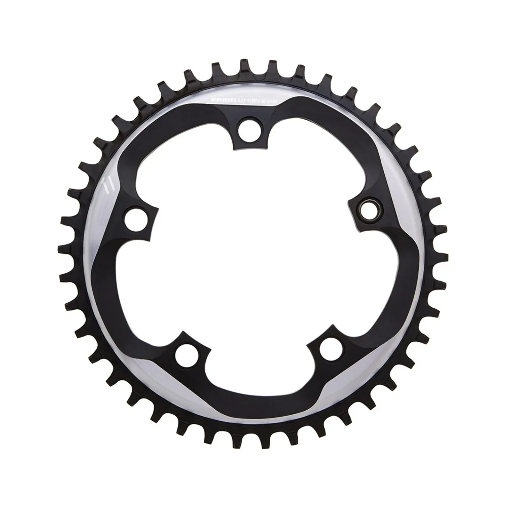SRAM CHAIN RING X-SYNC 11 SPEED 110 ALUM ARGON GREY BB30 OR GXP