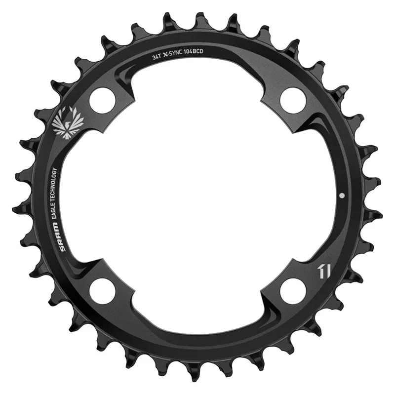 SRAM Chain Ring X-Sync 2 104 BCD 34T Steel Eagle - Black
