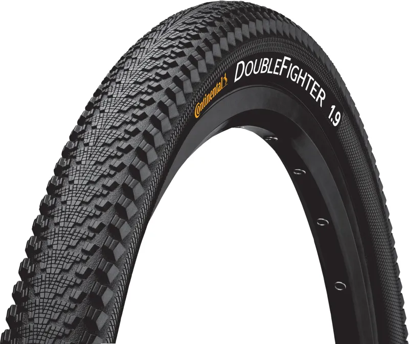 Continental Double Fighter III Tyre - Wire Bead - Black
