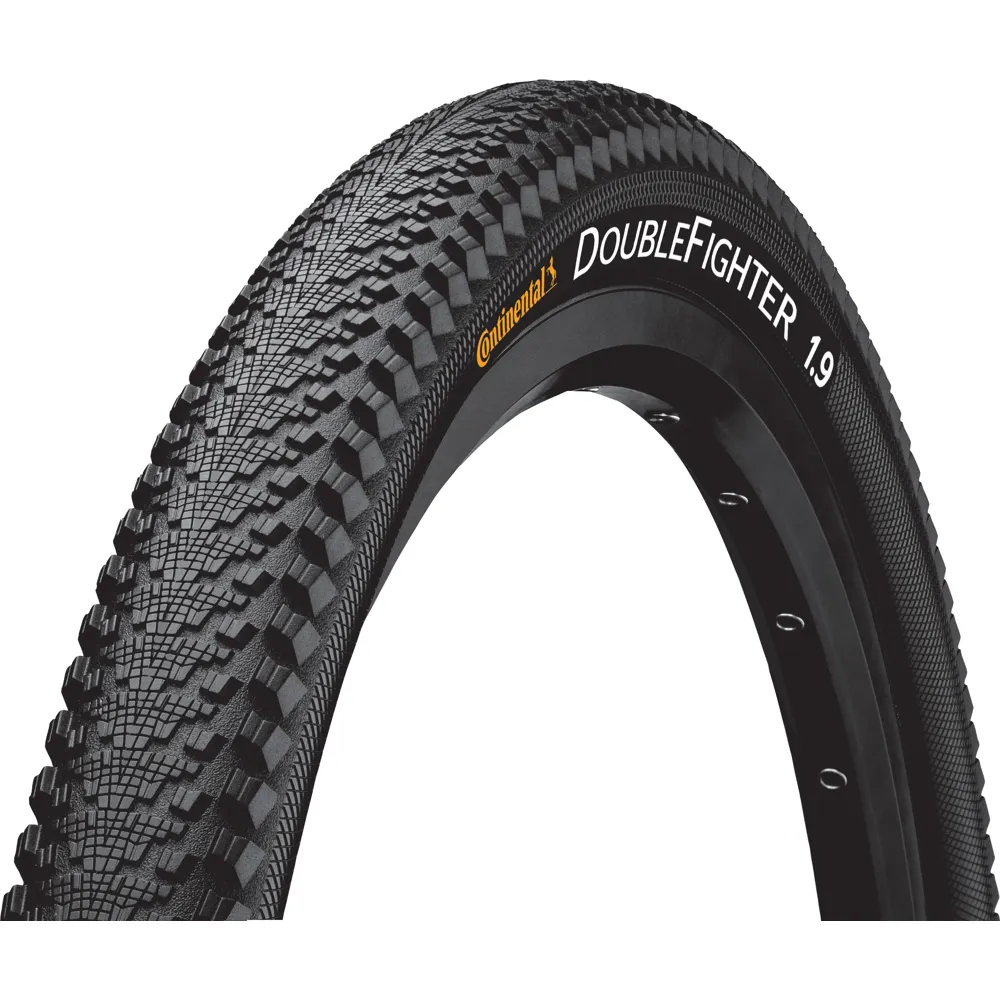 Continental Double Fighter III Tyre - Wire Bead - Black