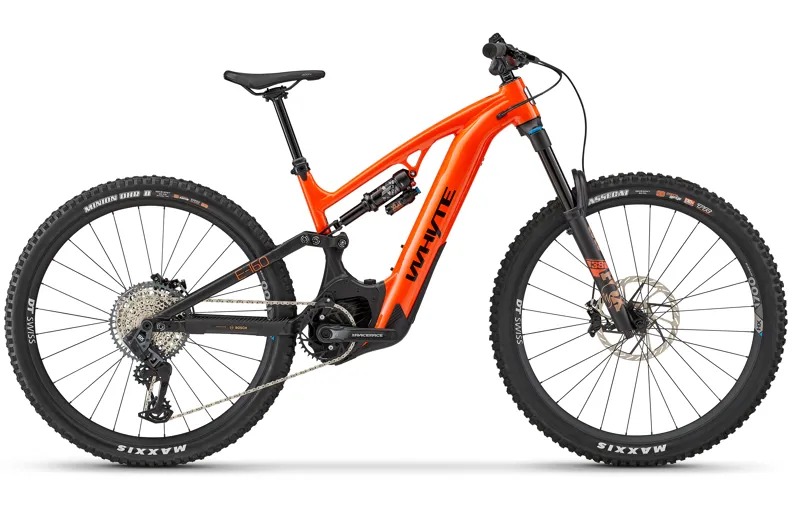 2024 Whyte E-160 RSX Orange Electric Mountain Bike Black-2