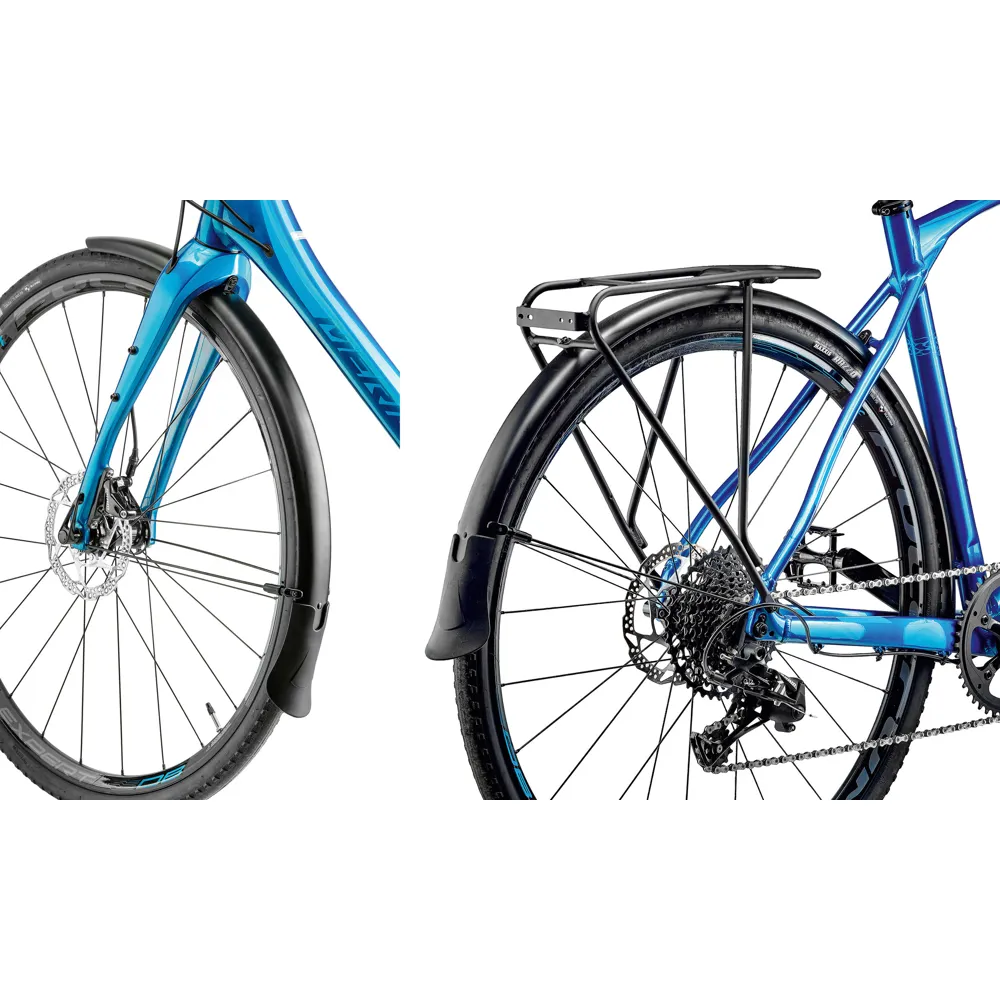 Merida Silex Fender Mudguards Set EQ-SET Retrofit - Black Alloy