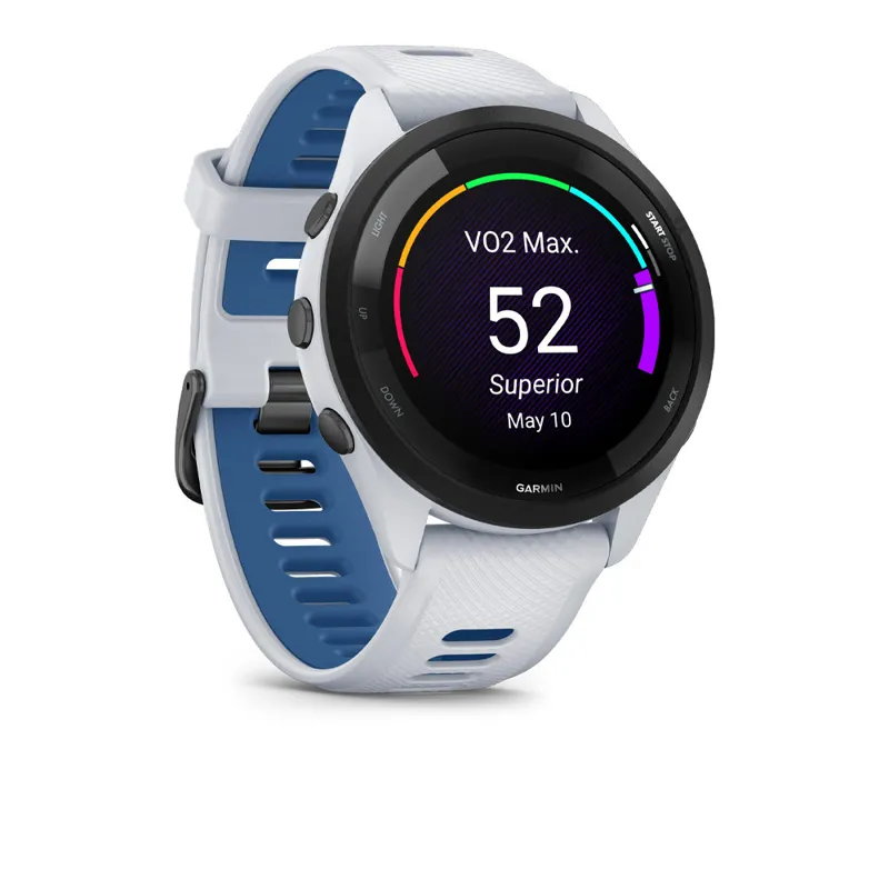 Garmin Forerunner 265 GPS Watch - Whitestone Tidal Blue