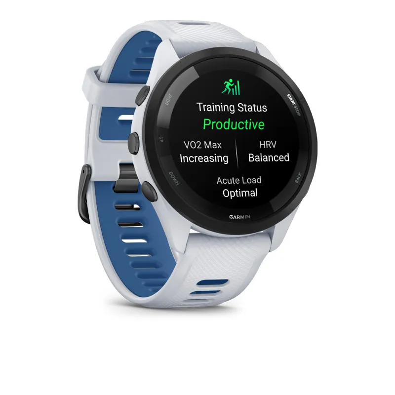 Garmin Forerunner 265 GPS Watch - Whitestone Tidal Blue-5