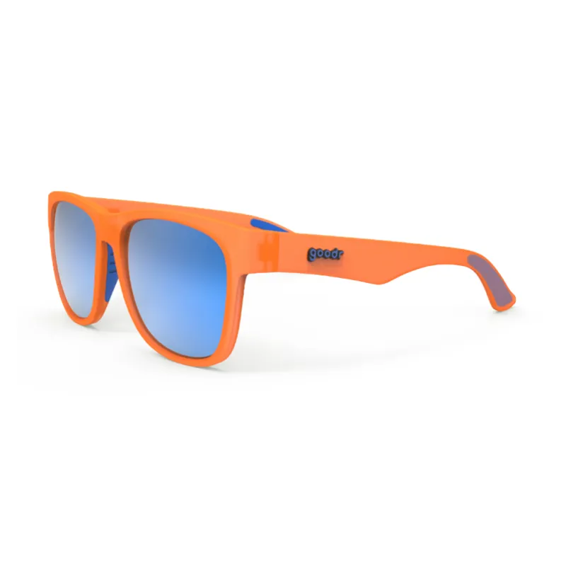 Orange and blue sunglasses sales