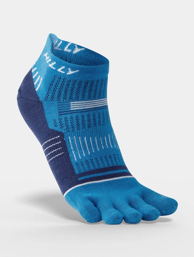Hilly Toe Socklet - Electric Blue Mid Blue White