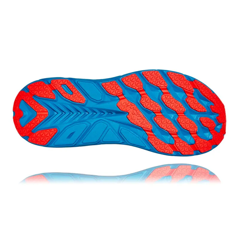 Hoka Clifton 8 Mens Wide Road Running Shoe - Outer Space Vallarta Blue-4