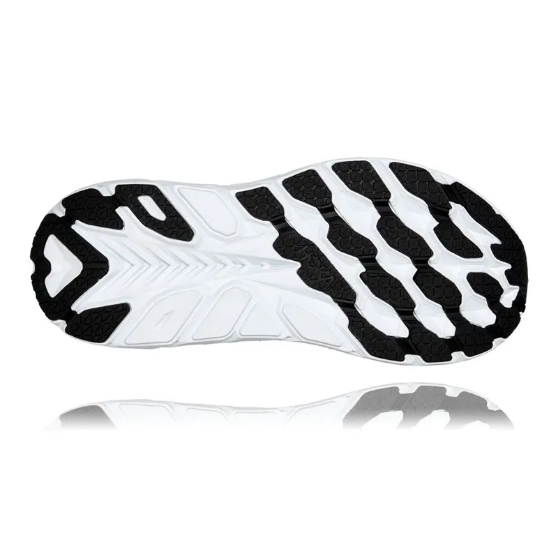 Hoka Clifton 8 Road Running Shoe - Black White-1