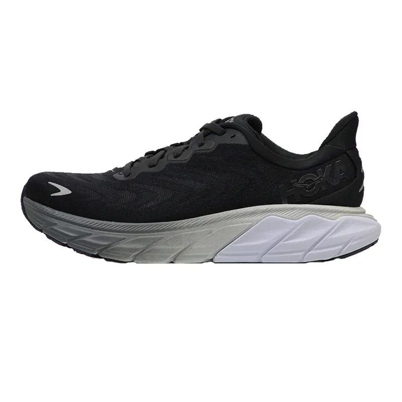 Hoka Arahi 6 Womens Wide Fit Road Running Shoe - Black White-3