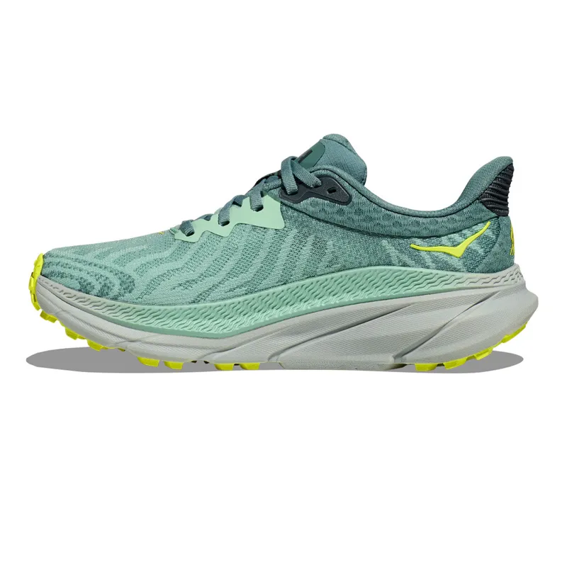 Hoka Challenger 7 Wide Womens Trail Running Shoes - Mist Green-2