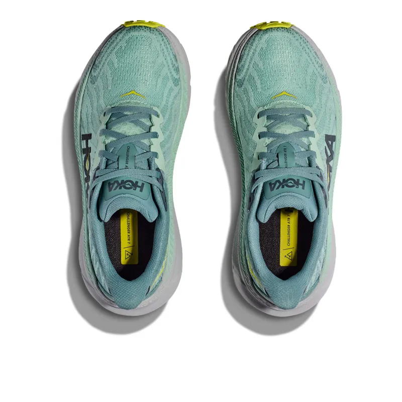 Hoka Challenger 7 Wide Womens Trail Running Shoes - Mist Green-3