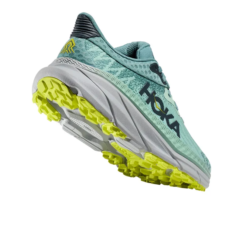Hoka Challenger 7 Wide Womens Trail Running Shoes - Mist Green-4