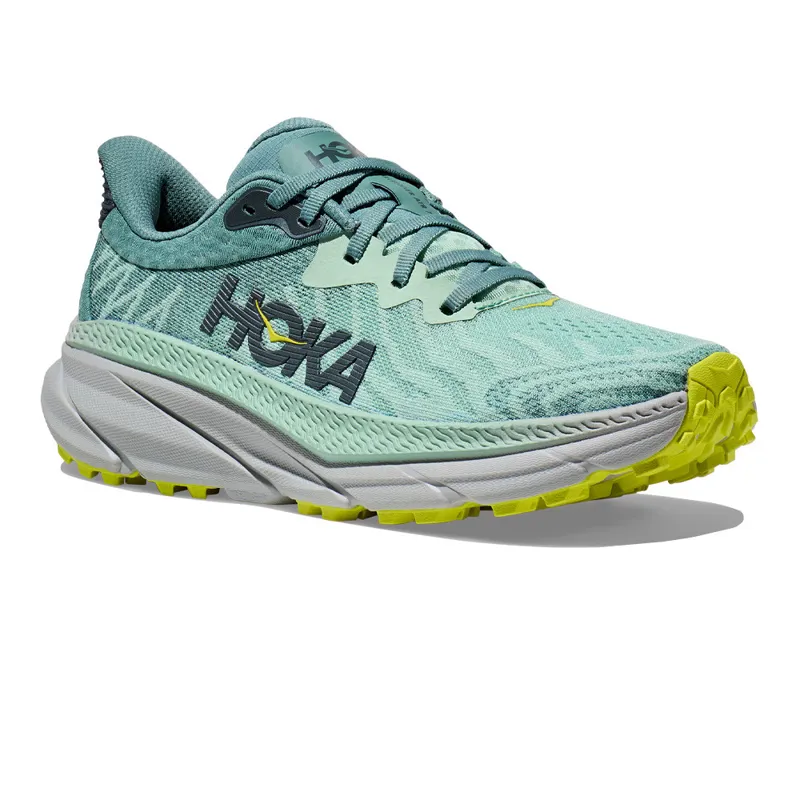 Hoka Challenger 7 Wide Womens Trail Running Shoes - Mist Green-5