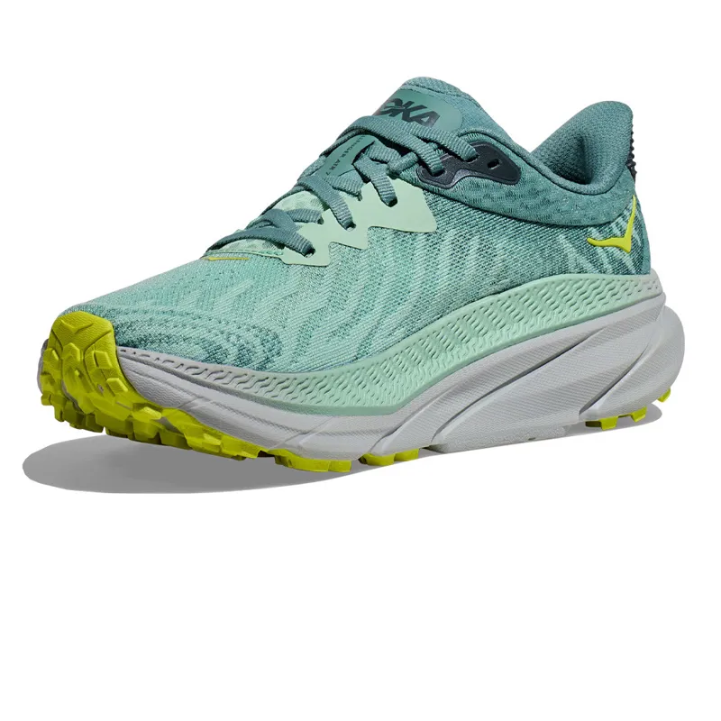 Hoka Challenger 7 Wide Womens Trail Running Shoes - Mist Green-6
