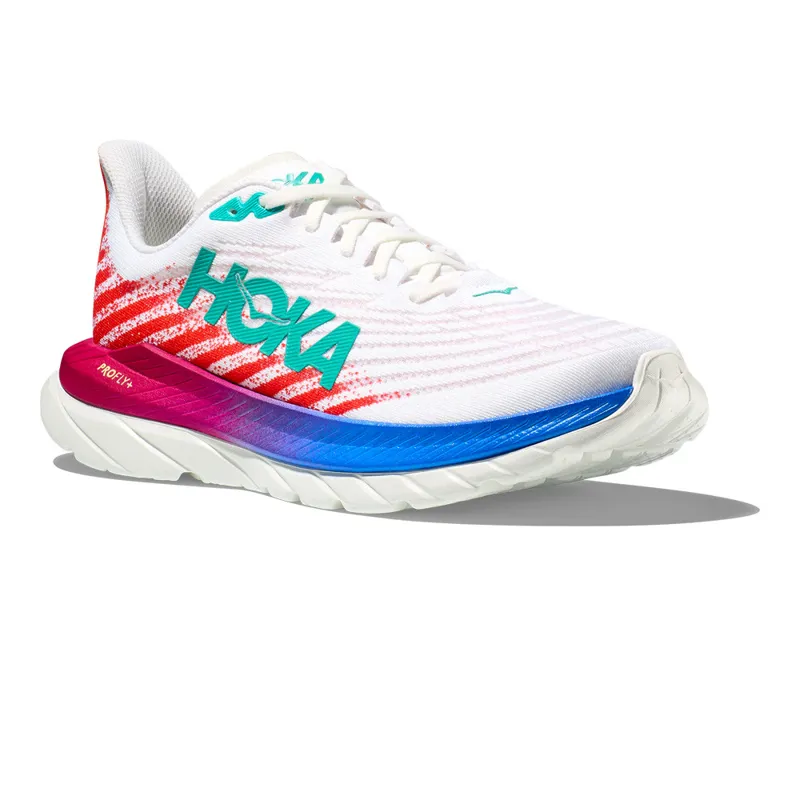 Hoka Mach 5 Road Running Shoe - White Flame - Size 12-2