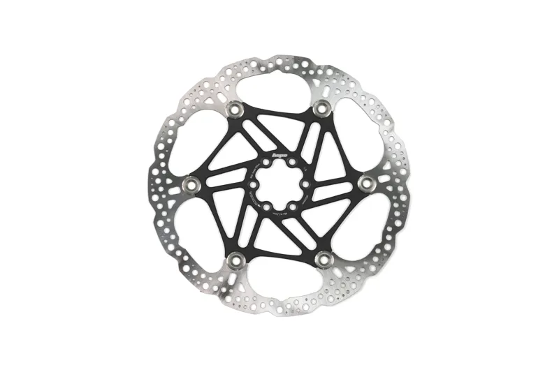 Hope Tech 220mm Silver 6-Bolt Floating Disc Brake Rotor - Black