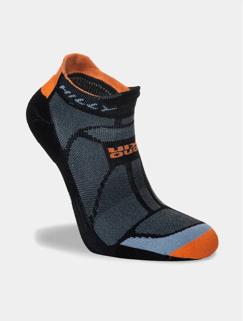 Hilly Marathon Fresh Socklet - Black Orange