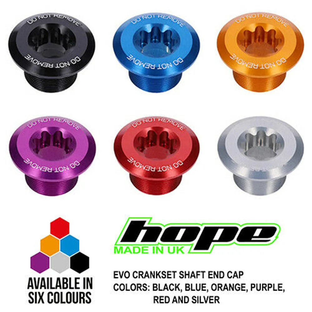 Hope EVO Crankset End Cap for Non-Drive Side - Blue