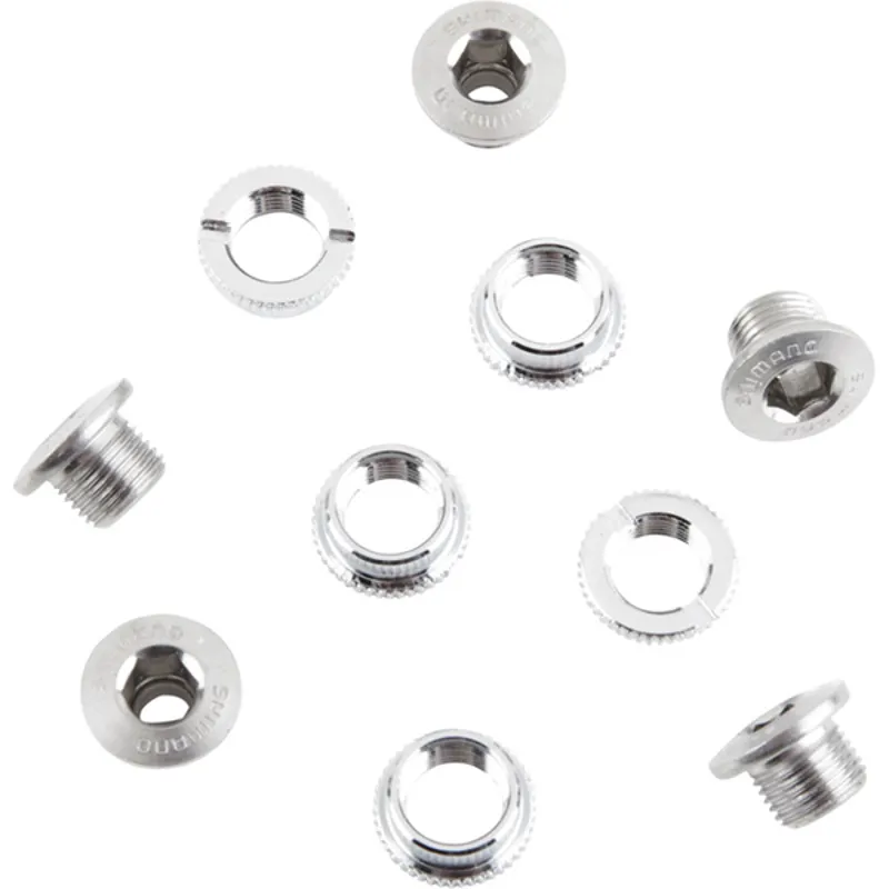 Shimano FC7710 Chain Ring Bolts 5pcs - Silver