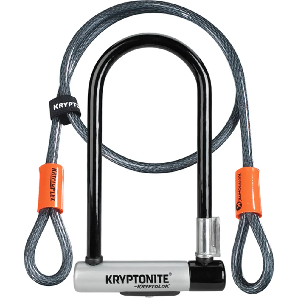 Kryptonite Kryptolok Standard Flex Twinpack Black Silver