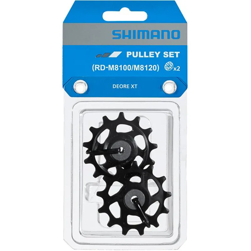 Shimano Deore XT RD-M8100-8120 Tension And Guide Pulley Set - Black