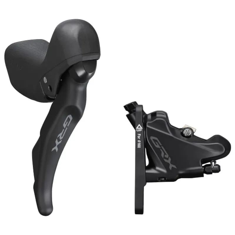 Shimano ST-RX600 GRX 2-Speed STI Bled With BR-RX400 Flat Mount Calliper Left Rear-1