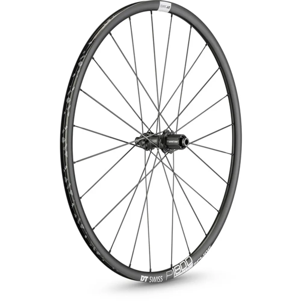 DT Swiss P1800 Spline Disc Brake Rear Clincher Wheel 23x18mm - Black