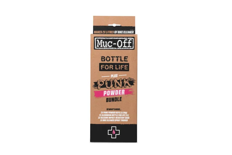 Muc-Off Punk Powder Bike Cleaner - 4 Pack and Bottle for Life Bundle-3