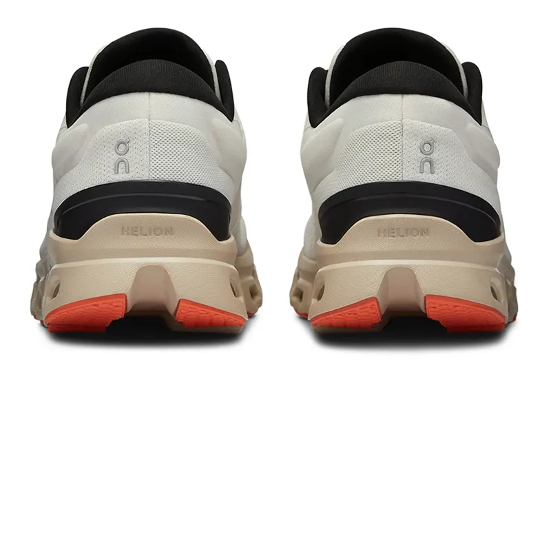 On Cloudstratus 3 Womens Road Running Shoes - White Sand-4