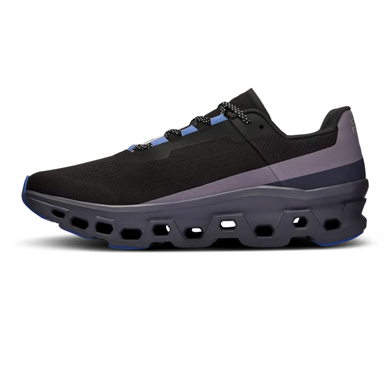 On Cloudmonster Womens Road Running Shoes - Magnet Shark-3