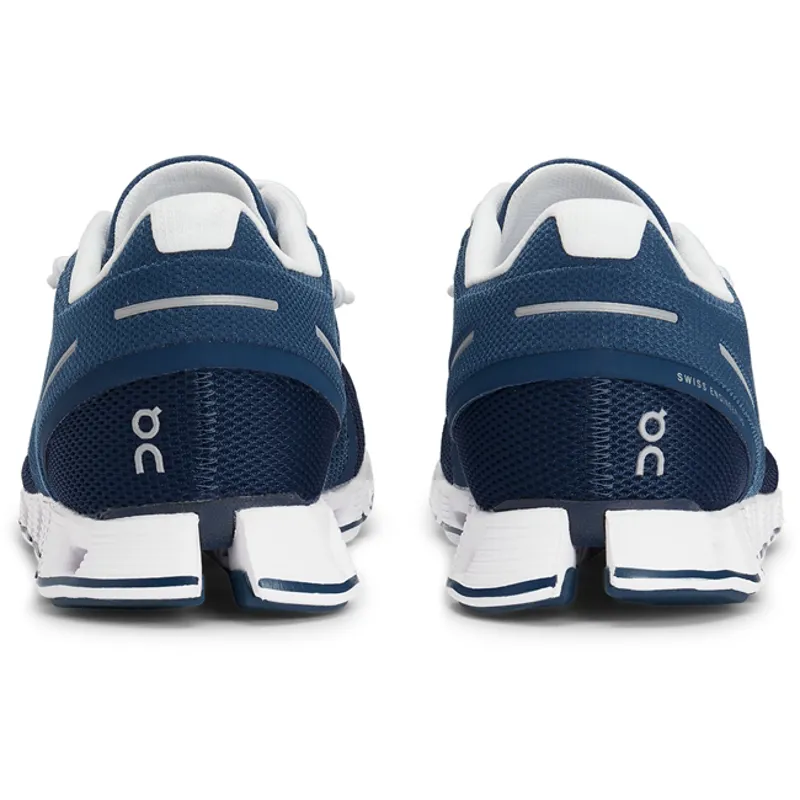 On Running Cloud Womens Road Running Shoe - Denim White - 4-3