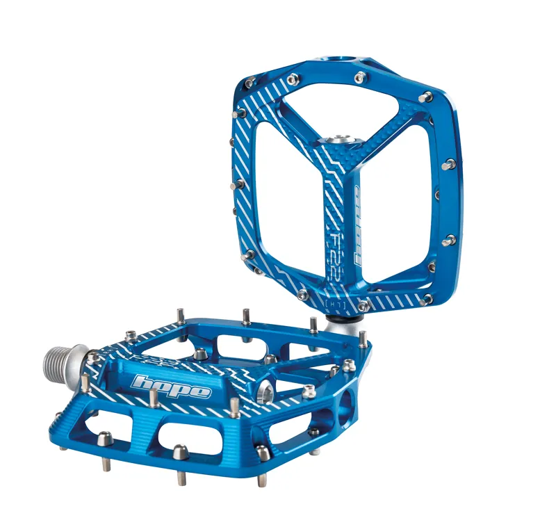 Hope F22 Flat MTB Pedals - Blue