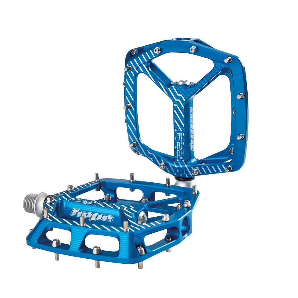 Hope F22 Flat MTB Pedals - Blue