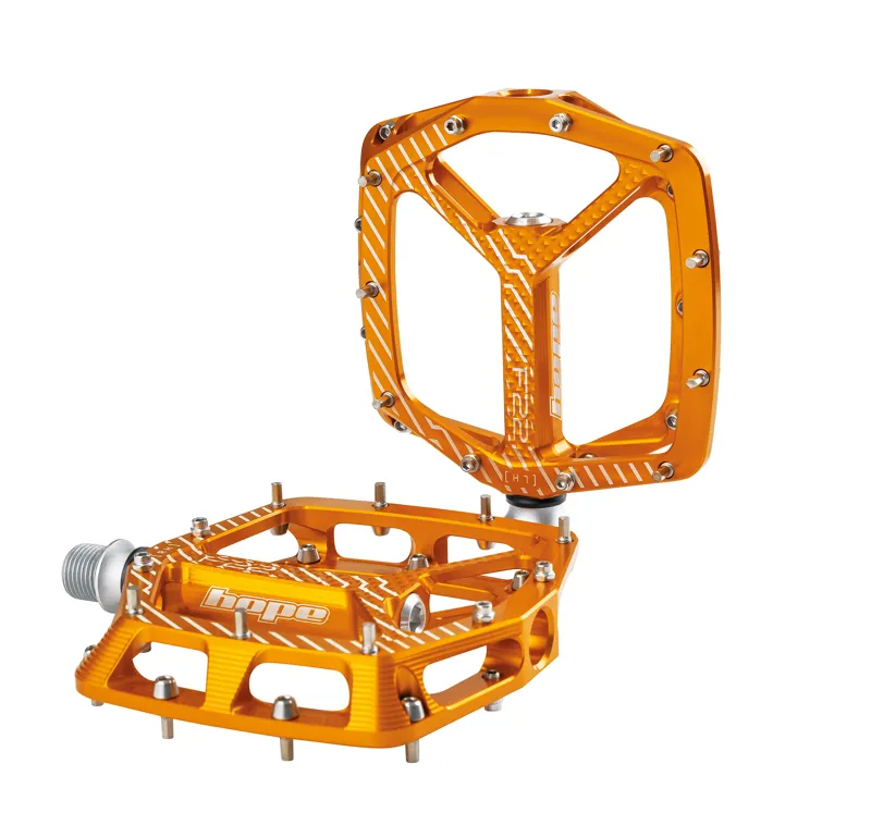 Hope F22 Flat MTB Pedals - Orange