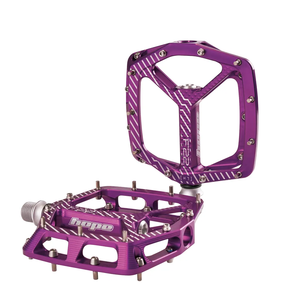 Hope F22 Flat MTB Pedals - Purple