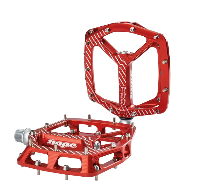 Hope F22 Flat MTB Pedals - Red