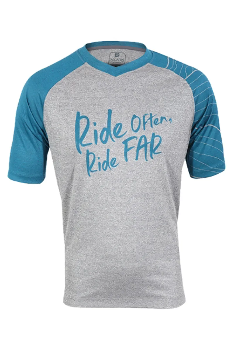 Polaris Horizon Ride MTB SS Jersey - Blue - Medium