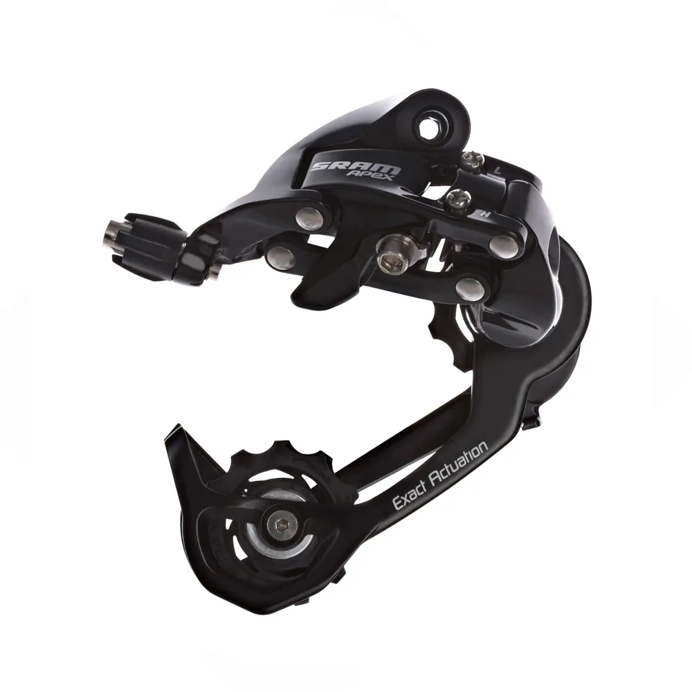 Sram Apex Black Wifli 10 Speed Medium Cage Rear Derailleur - Black