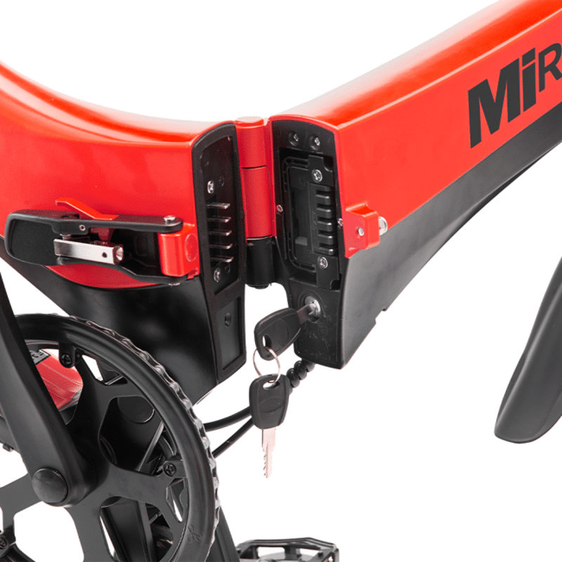 MiRider One Electric Folding eBike - Eclipse Red-8