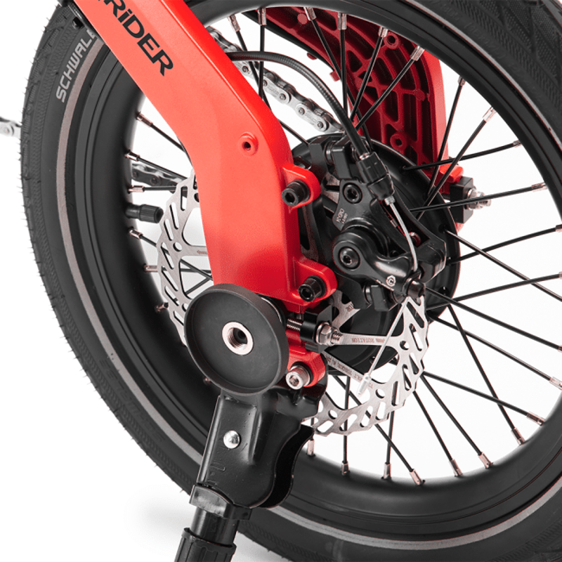 MiRider One Electric Folding eBike - Eclipse Red-6