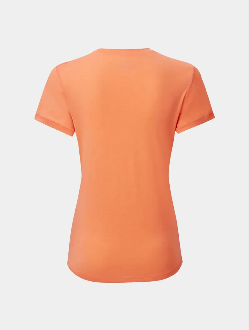 Ronhill Womens Life Tencel Short Sleeved Tee - Peach Marl-1