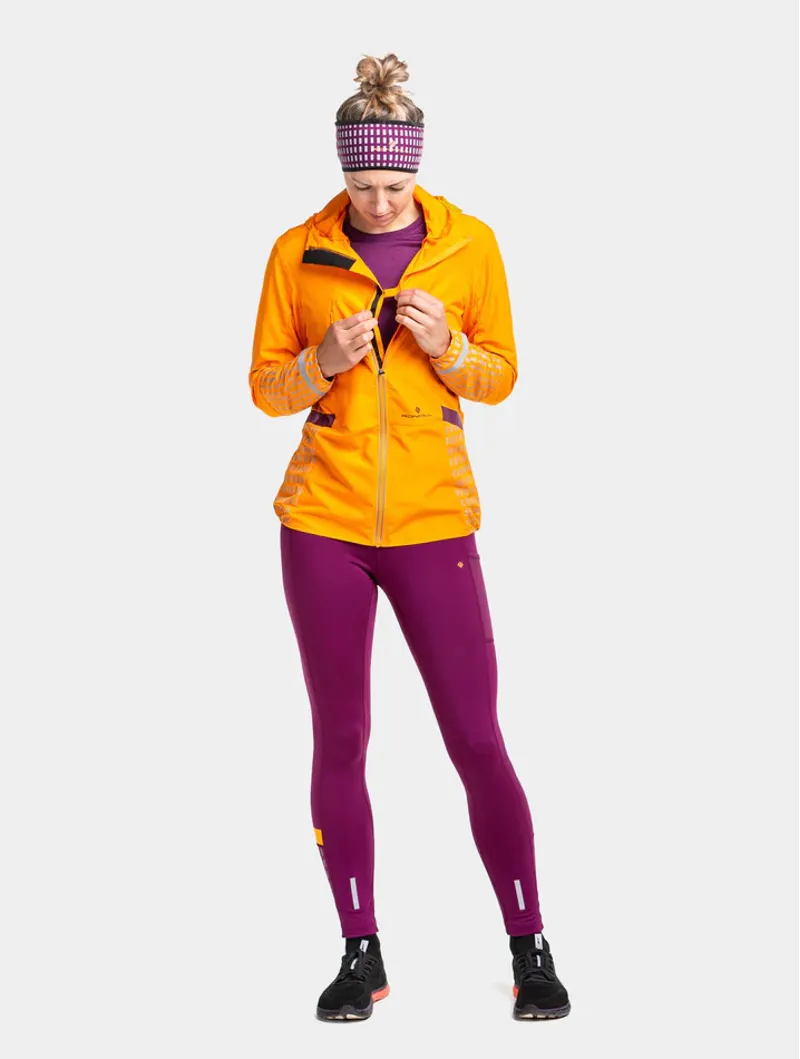 Ronhill Womens Tech Afterhours Jacket - Mango Grape Reflect-2
