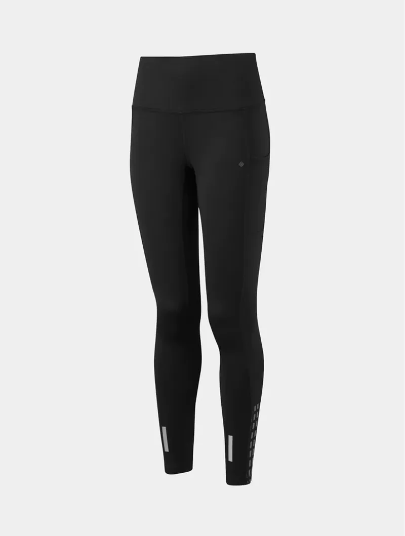 Ronhill Womens Tech Afterhours Tight - Black Charcoal Reflect