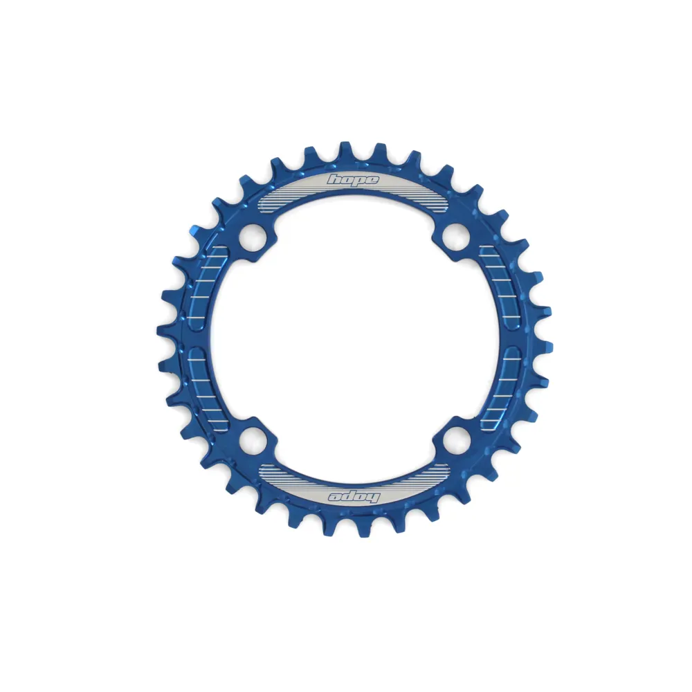 Hope Narrow Wide Retainer Chain Ring in Blue